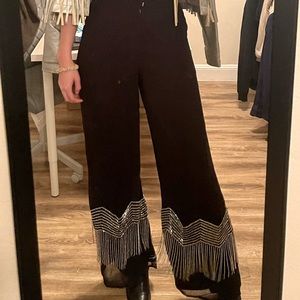 Nasty gal beaded fringe pants
